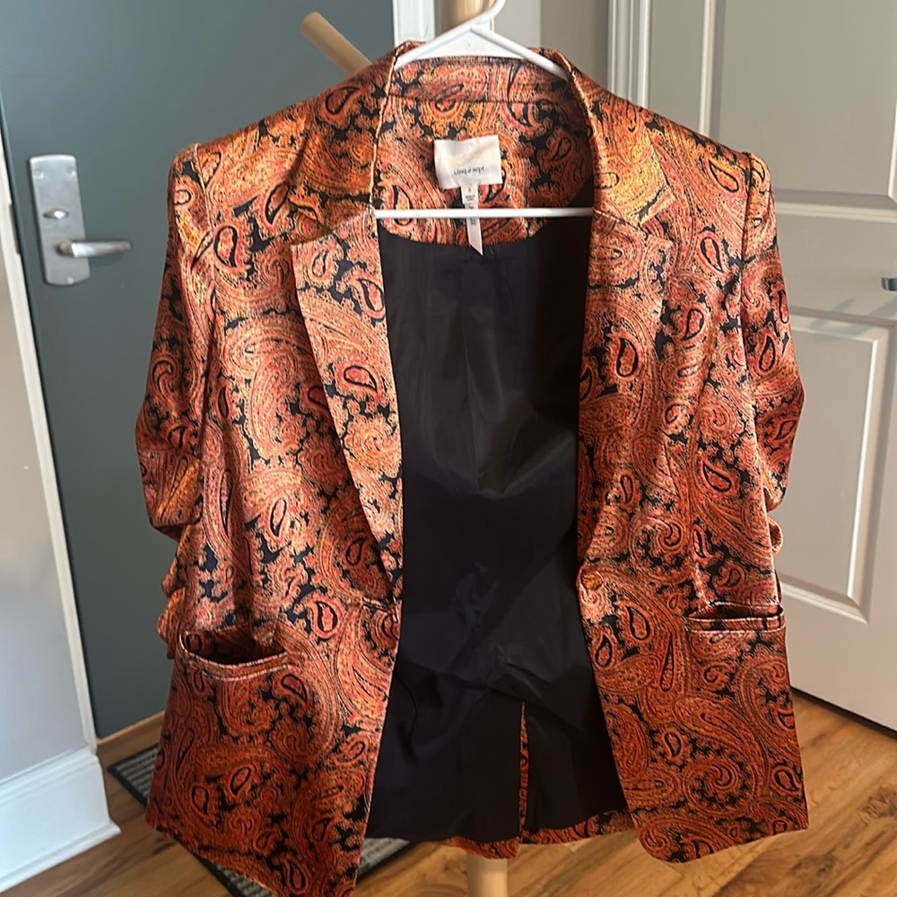 Cinq a sept Orange Blazer